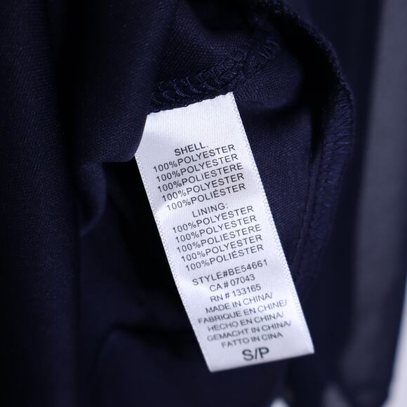 ALTAR'D STATE Lori Mini Dress Navy Blue Long Sleeve Smocked Babydoll Women's S - Picture 12 of 12